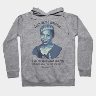 Zora Neale Hurston Portrait and Quote Hoodie